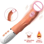 realistic vibrating dildo g spot heating women