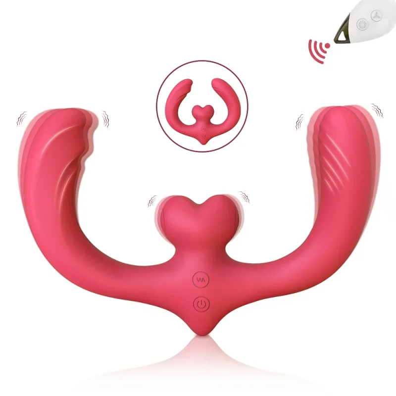 3 in 1 dildo vibrator women clit stimulator