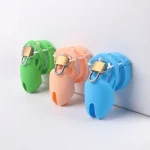 soft silicone male chastity cage cock cage