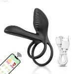 couples delay cock ring vibrator clit stimulator