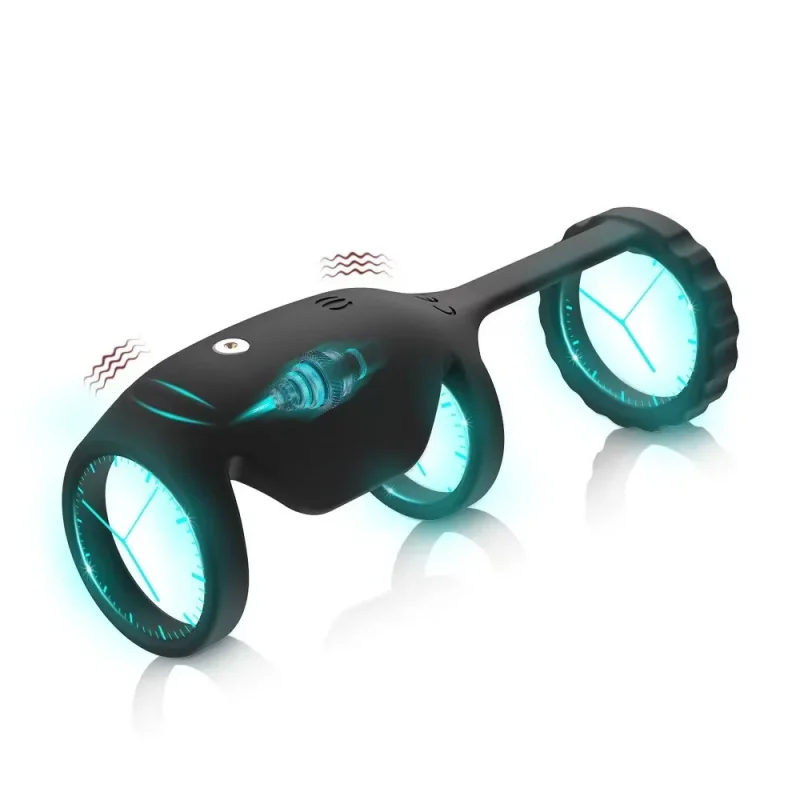 cock ring penis sleeve vibrator male masturbator sex toys for men new 3 rings enlargement ejaculation delay g spot stimulator adult toy