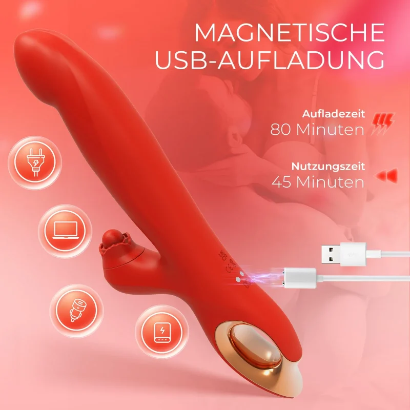 rose thrusting tongue vibrator rose thrusting tongue vibrator