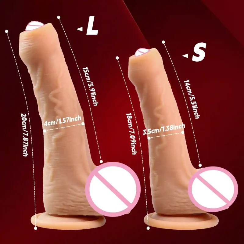 small realistic dildo long foreskin suction