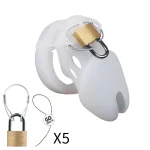 soft silicone male chastity cage cock cage