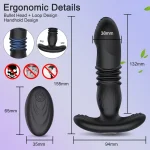 app control telescopic vibrating anal plug prostate