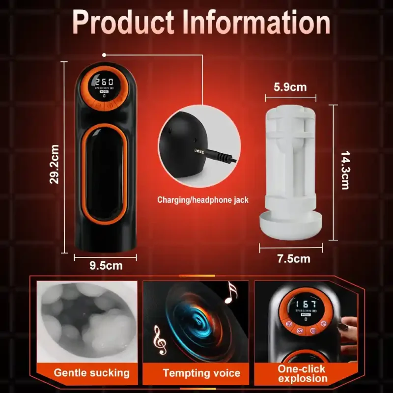 4 in 1 thrusting sucking masturbator cup