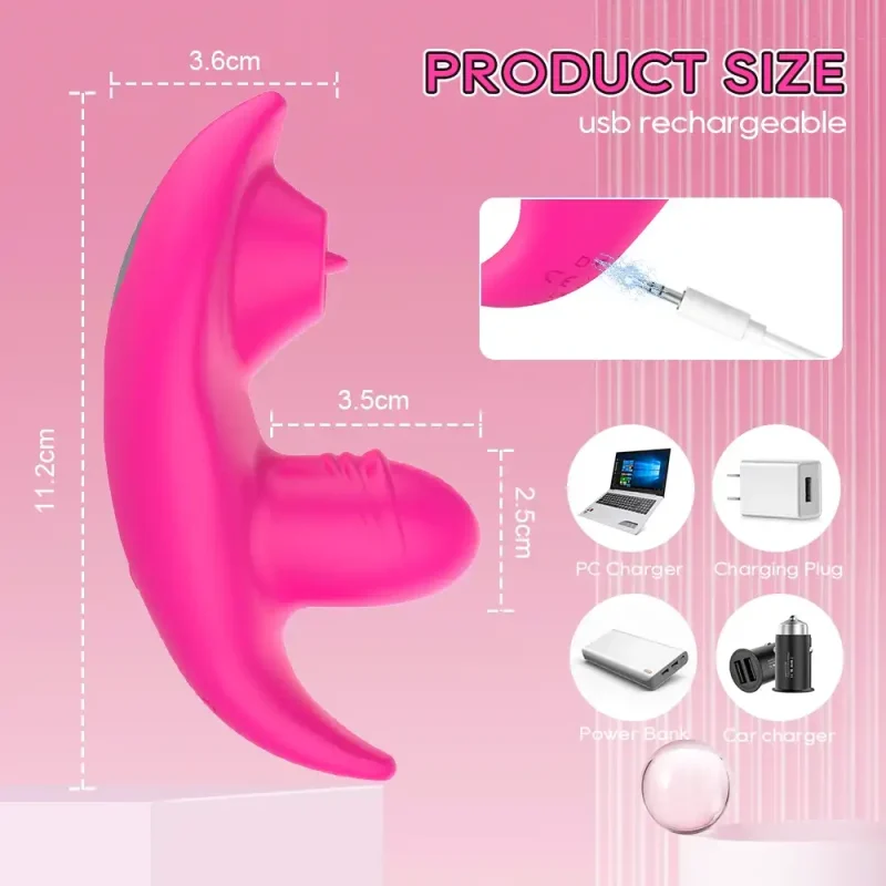 wearable clitoris licking vibrating panties